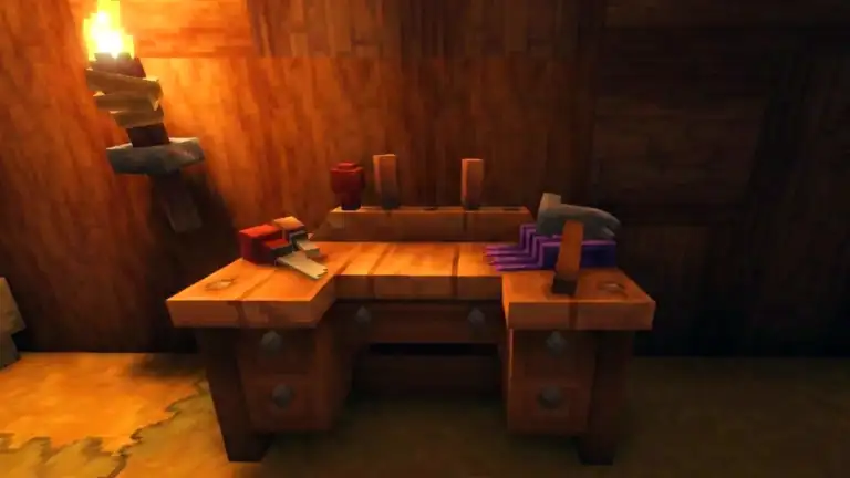 Cómo conseguir y usar el Furniture Workbench en Hytale