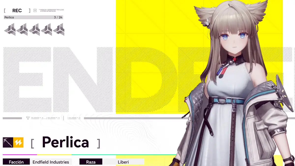 Perlica - Mejores personajes gratuitos de Arknights Endfield