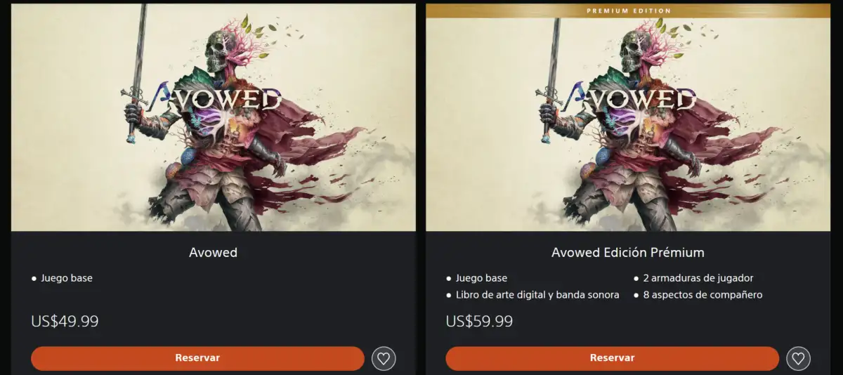 Precio y ediciones de Avowed en PlayStation 5