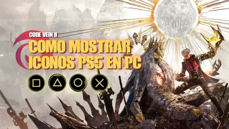 Cómo mostrar los iconos del mando de PS5 en Code Vein 2 dualsense