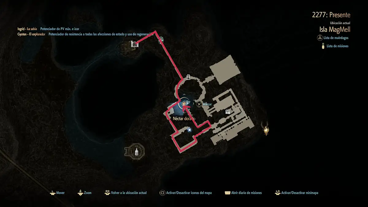 Ubicaciones de néctar dorado en code vein 2