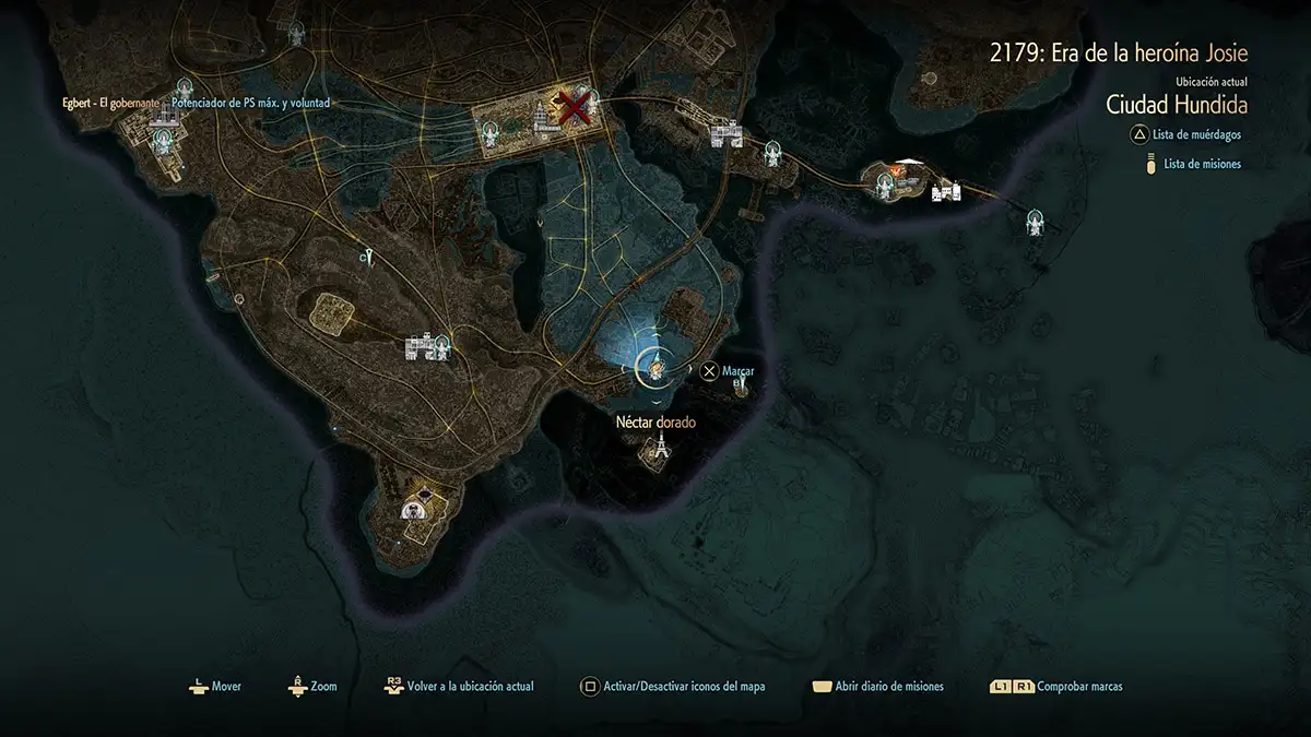 Ubicaciones de néctar dorado en code vein 2