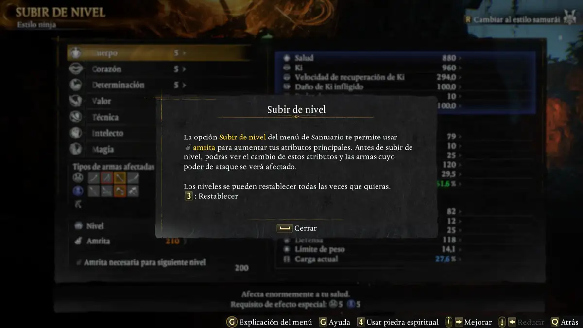 Cómo subir de nivel rápido en Nioh 3