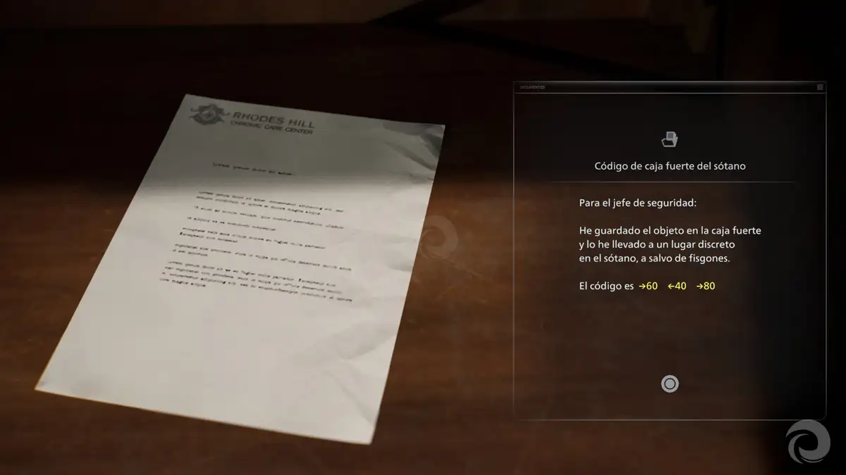Cómo abrir la caja fuerte del sótano en Resident Evil Requiem 2 ¿Dónde se encuentra el código de la caja fuerte del sótano en Resident Evil Requiem?