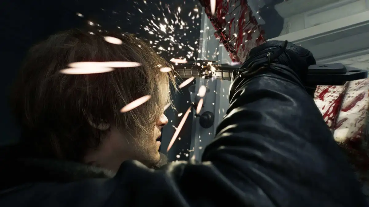 Leon con Motosierra Resident Evil Requiem