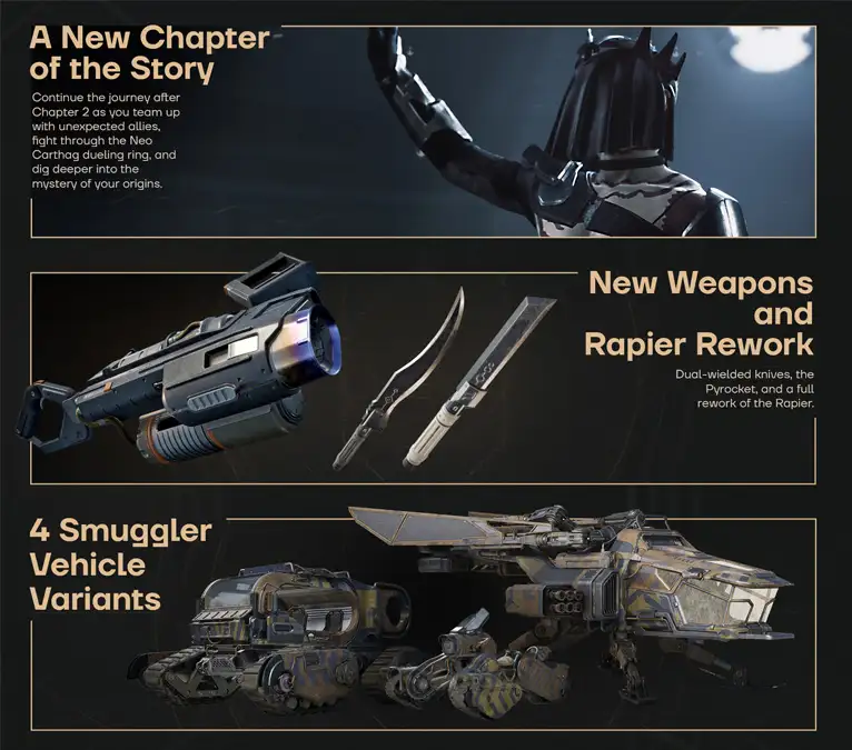 Nuevas armas y el DLC Salteadores de las quebradas de Dune Awakening