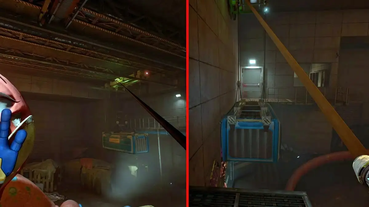 Cómo conseguir el GrabPack y la Mano de Presión en Poppy Playtime Chapter 5 2 Pasos para cruzar la sala y llegar a la taquilla secreta