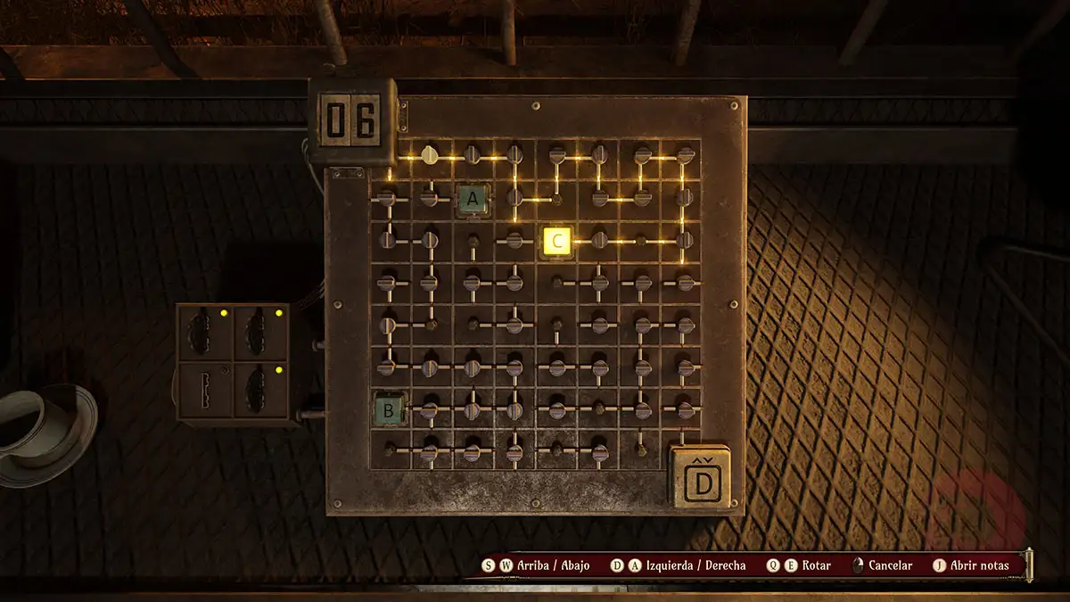 Cómo resolver el puzzle de los conmutadores en Crisol: Theater of Idols conmutador C