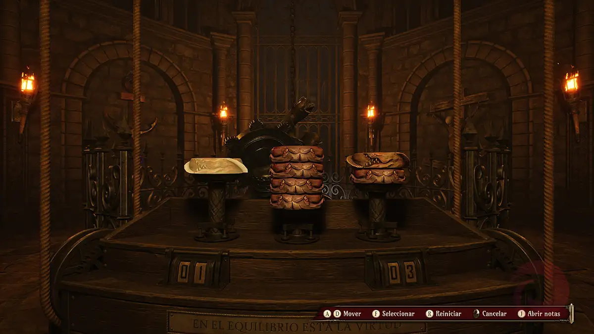 Solución al puzzle de las balanzas de Crisol: Theater of Idols 1 Solución al puzzle de las balanzas de Crisol: Theater of Idols