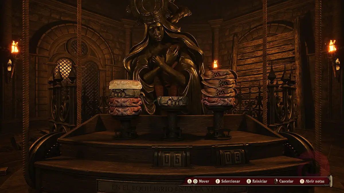 Solución al puzzle de las balanzas de Crisol: Theater of Idols 3 Solución al puzzle de las balanzas de Crisol: Theater of Idols