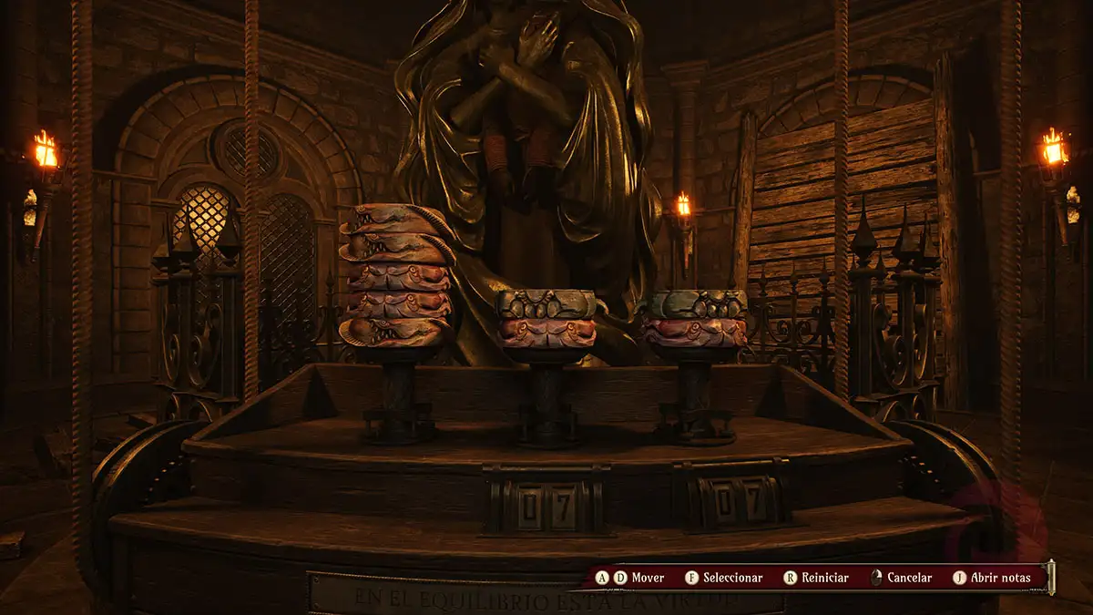 Solución al puzzle de las balanzas de Crisol: Theater of Idols 4 Solución al puzzle de las balanzas de Crisol: Theater of Idols