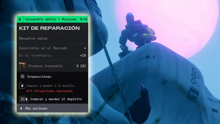 Cómo crear kits de reparación y cargas de escudo en Marathon