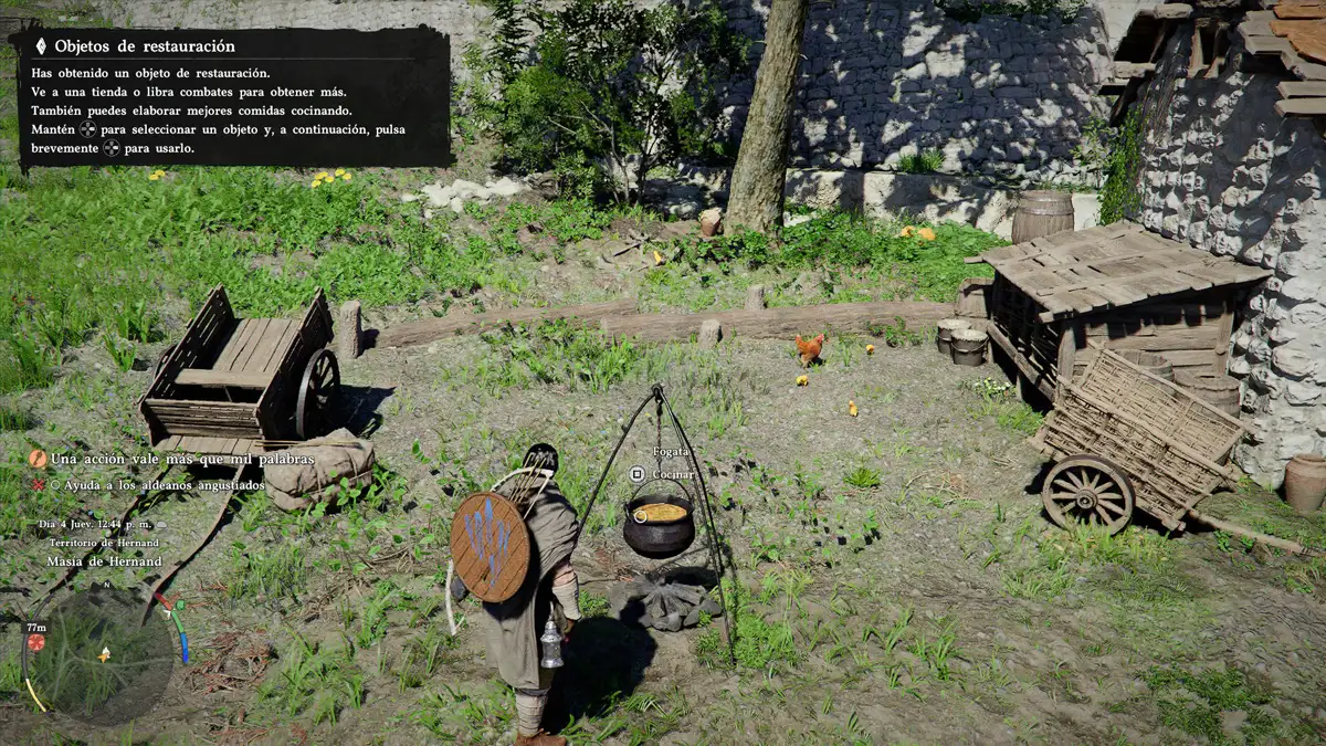 La mejor comida para curarse en Crimson Desert (y cómo prepararla) 2 ¿Cómo curarse en Crimson Desert en mitad del combate?