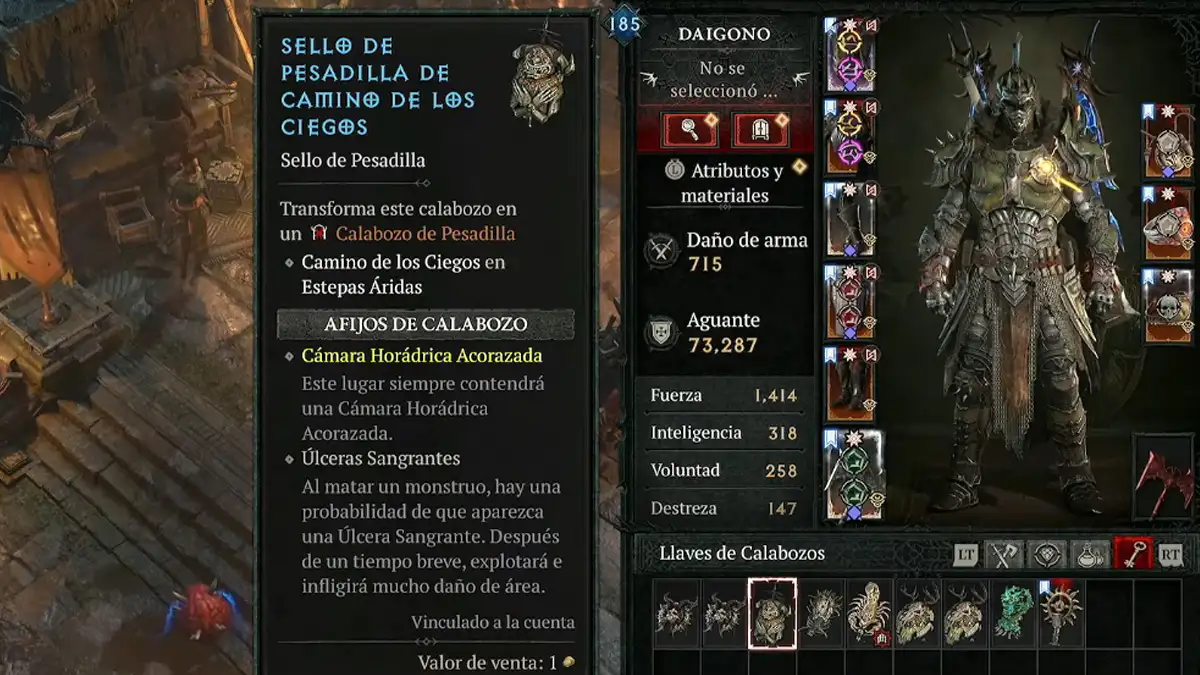 El error del Foso 100 que te impedirá conseguir Obducita en Diablo 4