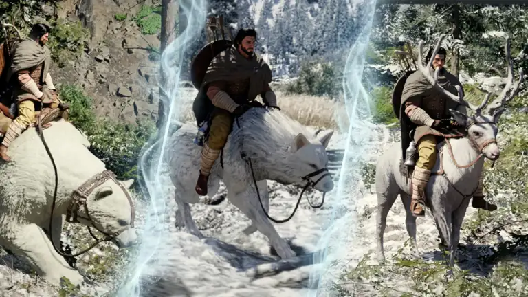 Guía para conseguir las monturas legendarias en Crimson Desert: Oso Blanco, Lobo y Ciervo