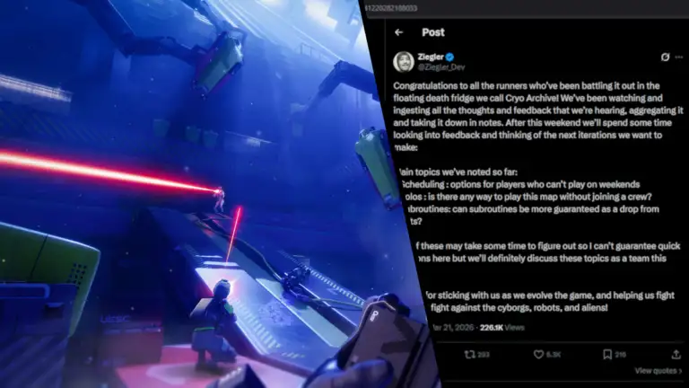 El nuevo mapa de Marathon el Crioarchivo ya está aquí pero el director del juego admite que podría ser más accesible