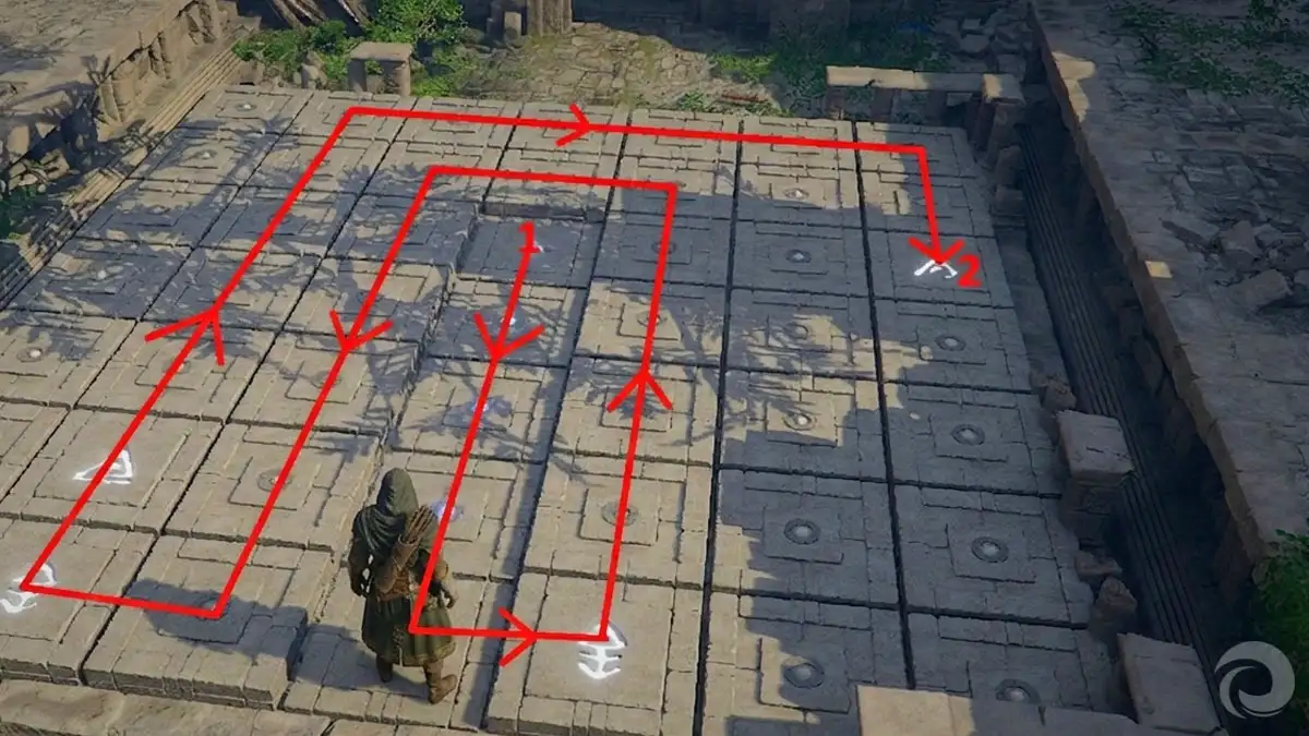 Cómo resolver el puzzle del Precipicio de los Ecos en Crimson Desert 2 Pasos para superar las ruinas del Precipicio de los Ecos en Crimson Desert. El arranque