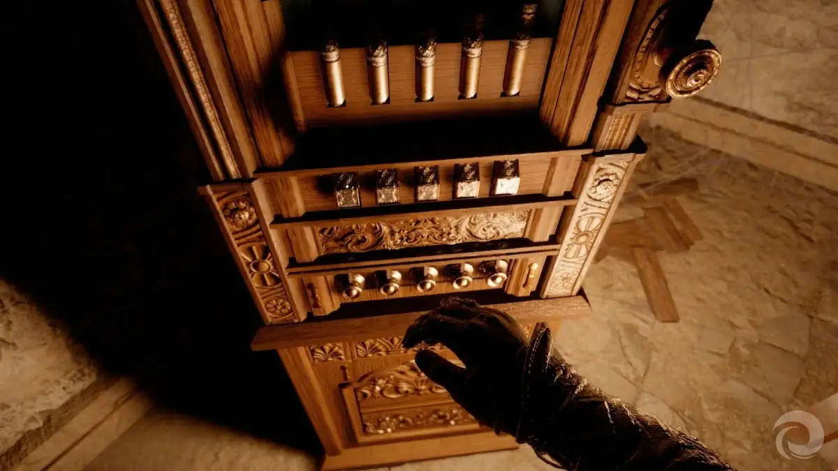 Solución al puzzle de la caja fuerte del Castillo de Arboria en Crimson Desert 3 Qué hacer si te equivocas con los pines de la caja fuerte del Castillo de Arboria en Crimson Desert