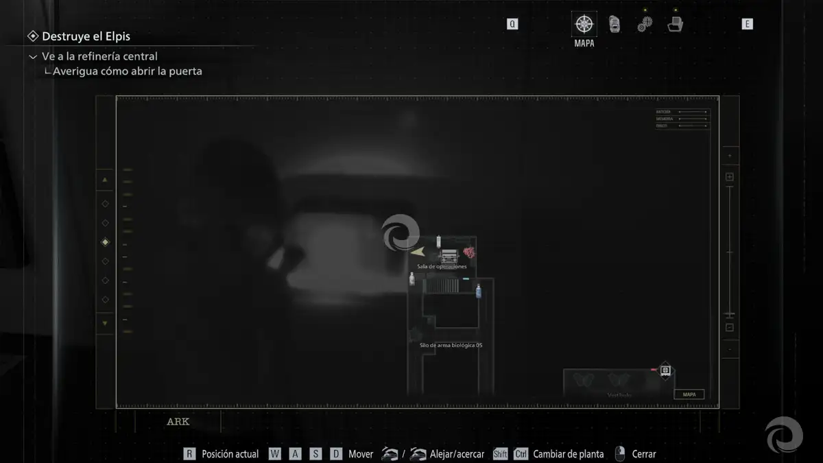 Sala de operaciones de Resident Evil Requiem - Ubicación orbe blanco