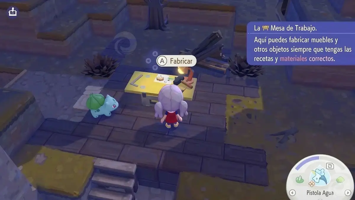 Todos los objetos iniciales y sus materiales en Pokémon Pokopia