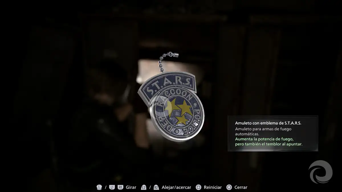 Cómo conseguir la llave de la taquilla en Resident Evil Requiem 3 Amuleto con emblema de STARS Resident Evil Requiem