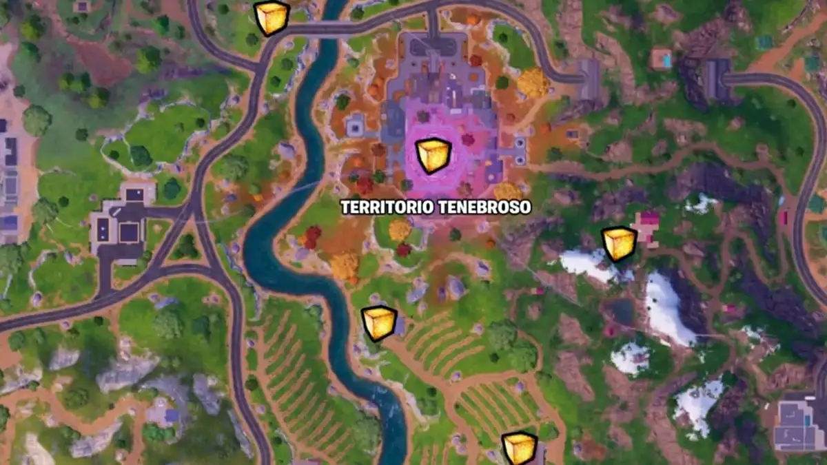cubos del caos territorio tenebroso Fortnite