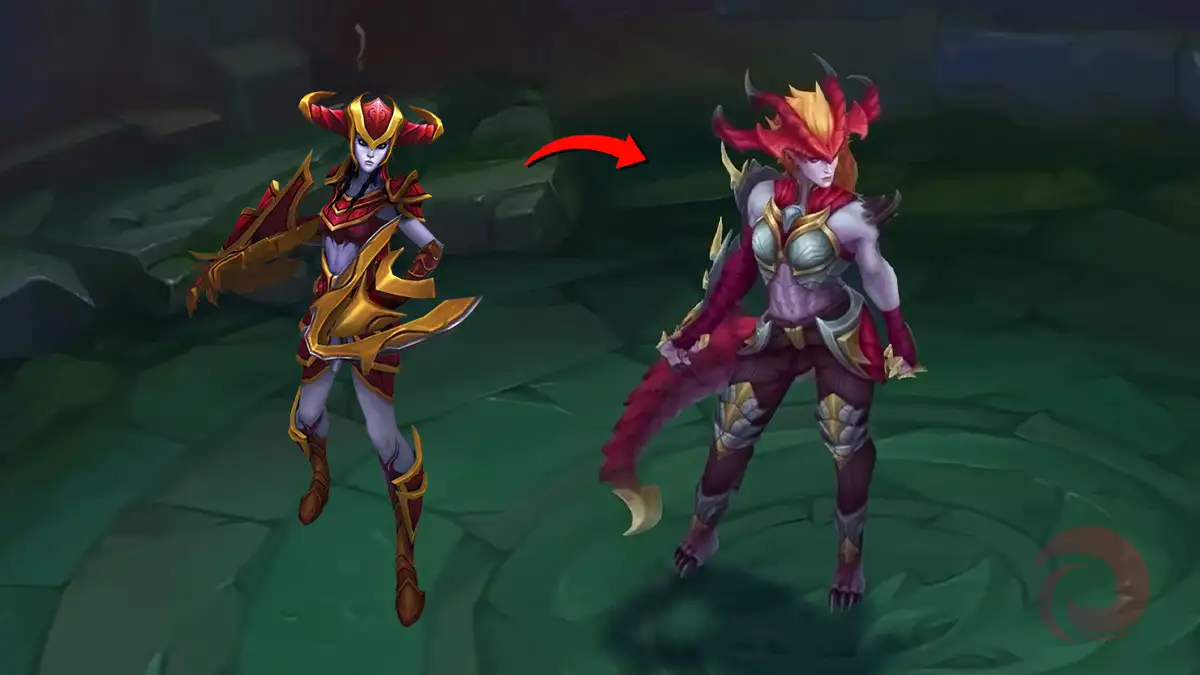 Guía del rework de Shyvana en League of Legends splash art visual