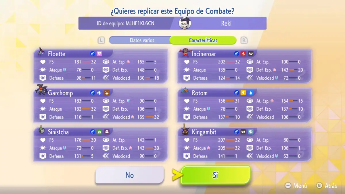 Equipo de Mega-Floette