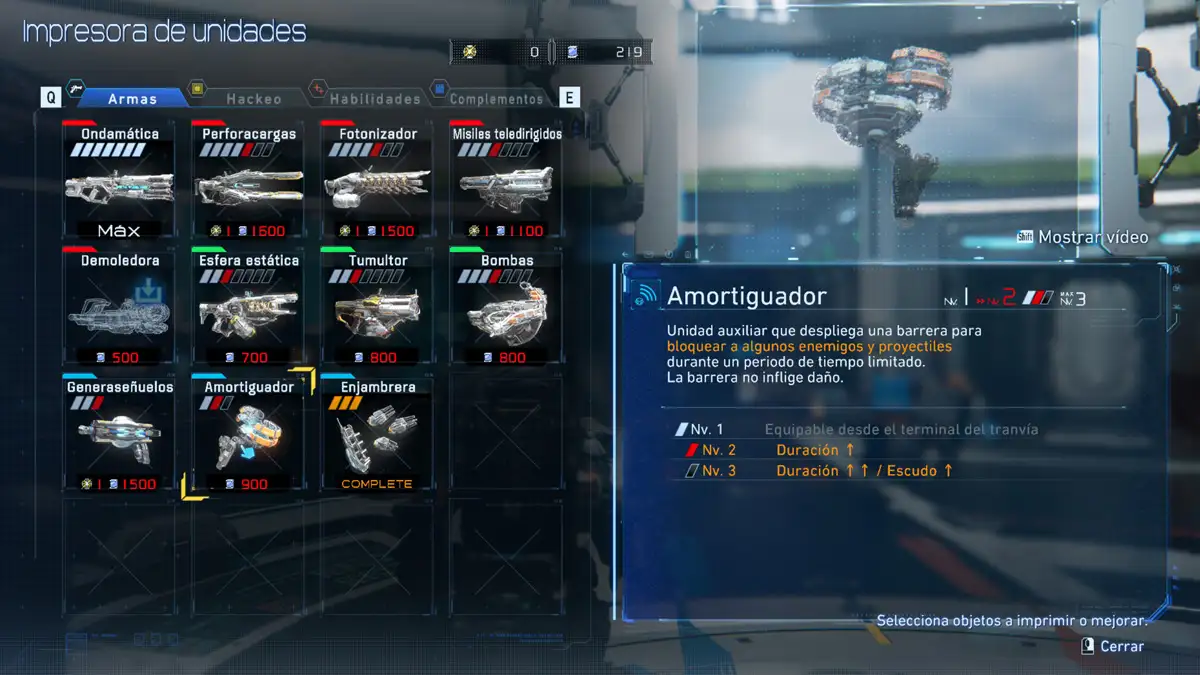 Amortiguador Pragmata