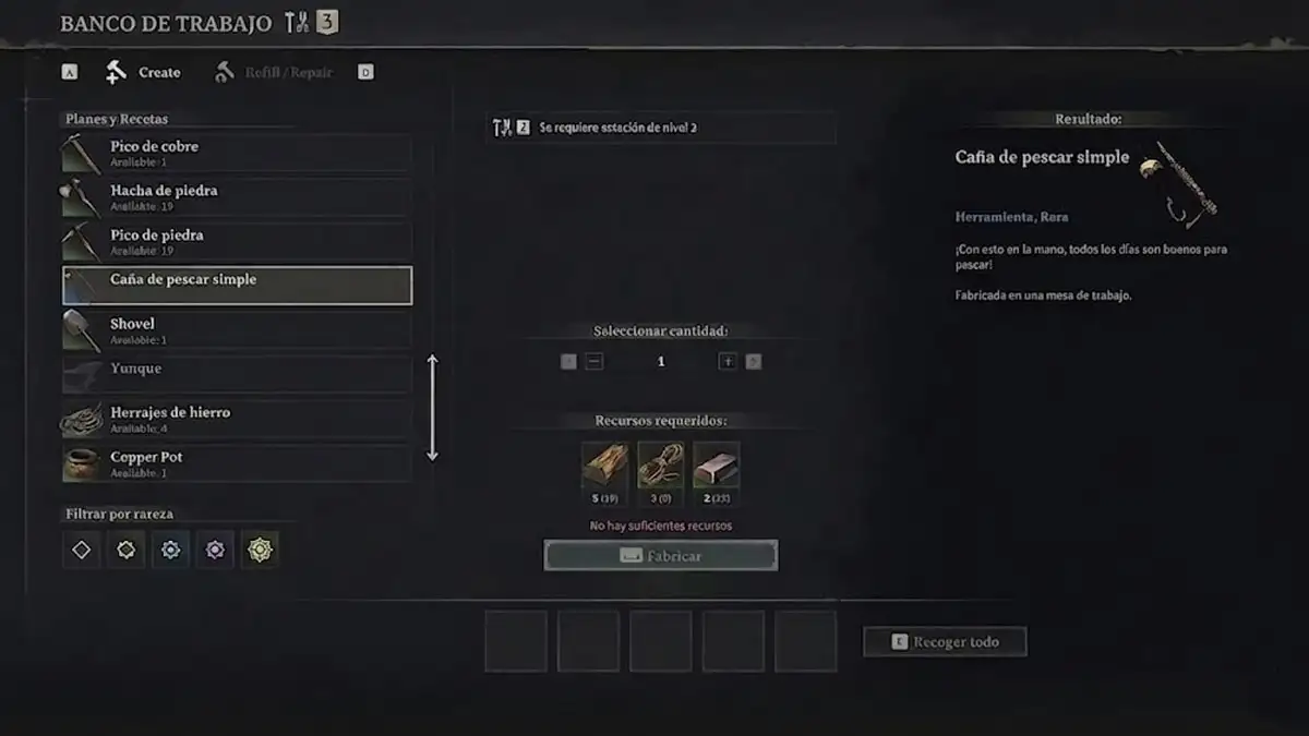 Cómo conseguir una caña de pescar en Windrose