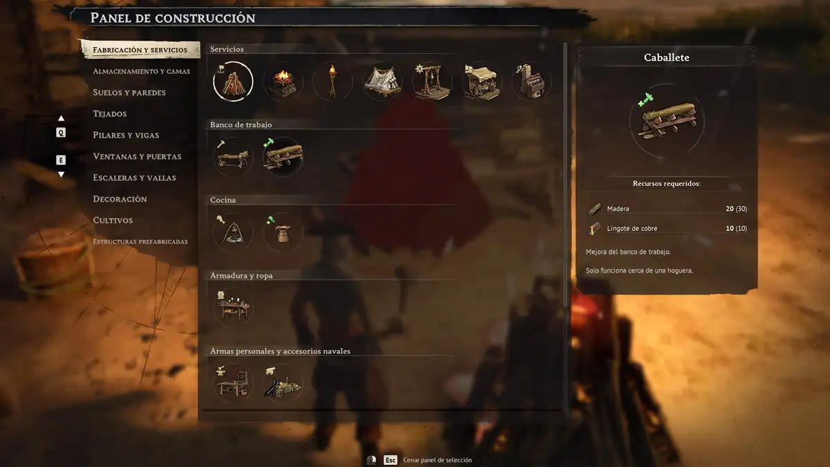 Cómo mejorar las mesas de trabajo en Windrose 1 Cómo funciona el sistema de mejora de mesas de trabajo en Windrose