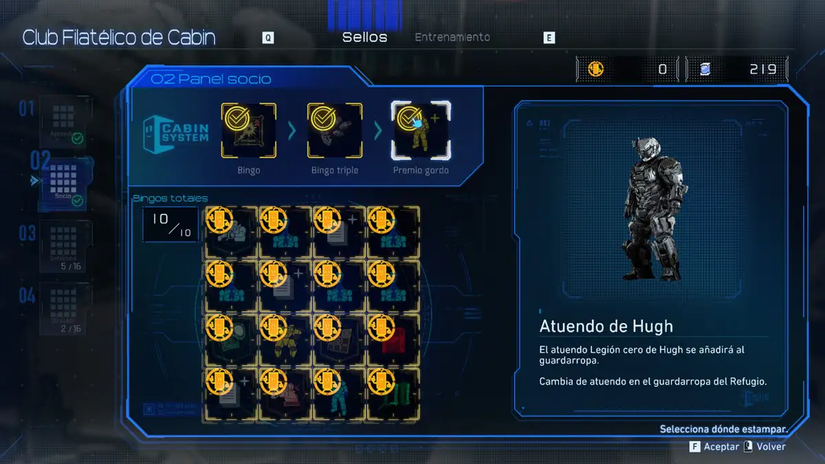 Cómo gastar las monedas Cabin en el Club Filatélico