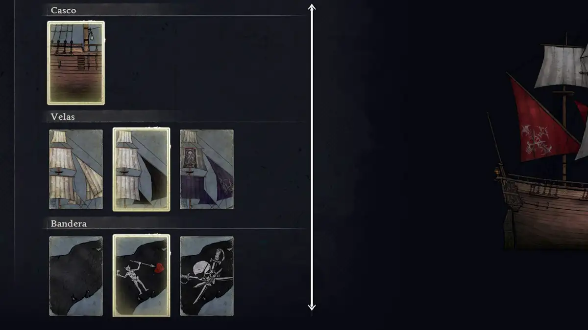 Cómo personalizar el casco las velas y la bandera de tu barco en Windrose