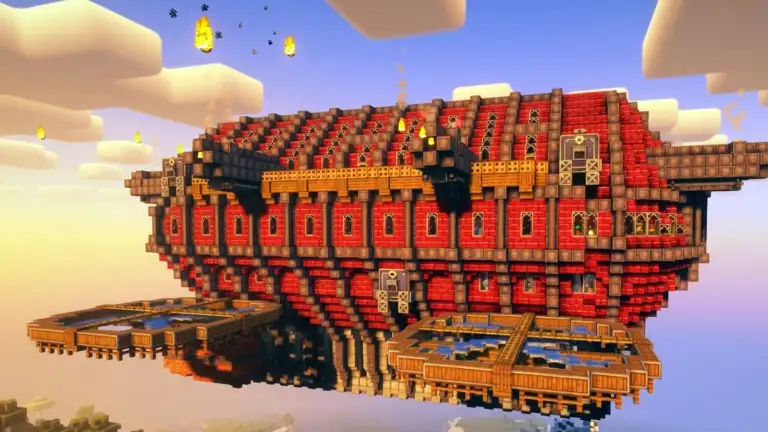 Create Aeronautics llega a Minecraft para que construyas cualquier máquina o vehículo que se te ocurra