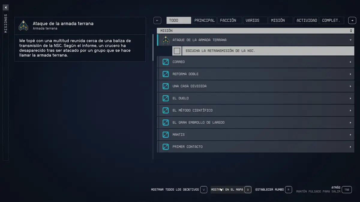 Cómo empezar el DLC Terran Armada de Starfield 3 Dónde activar la misión del DLC Terran Armada en Starfield