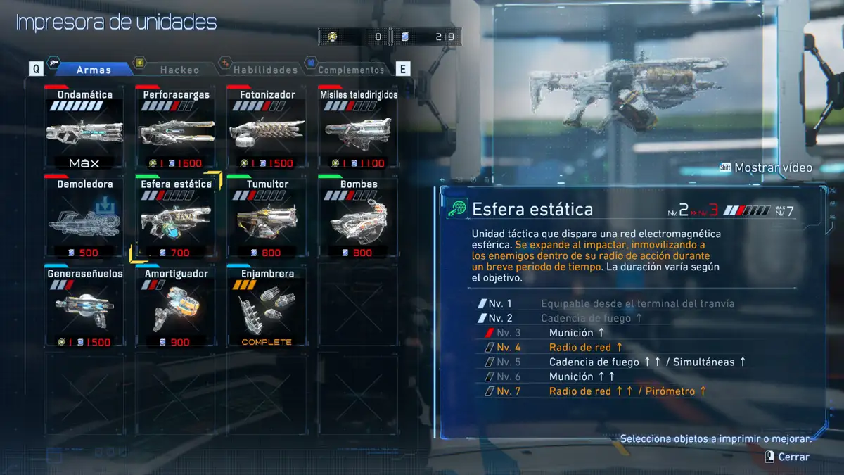 Esfera estática Pragmata