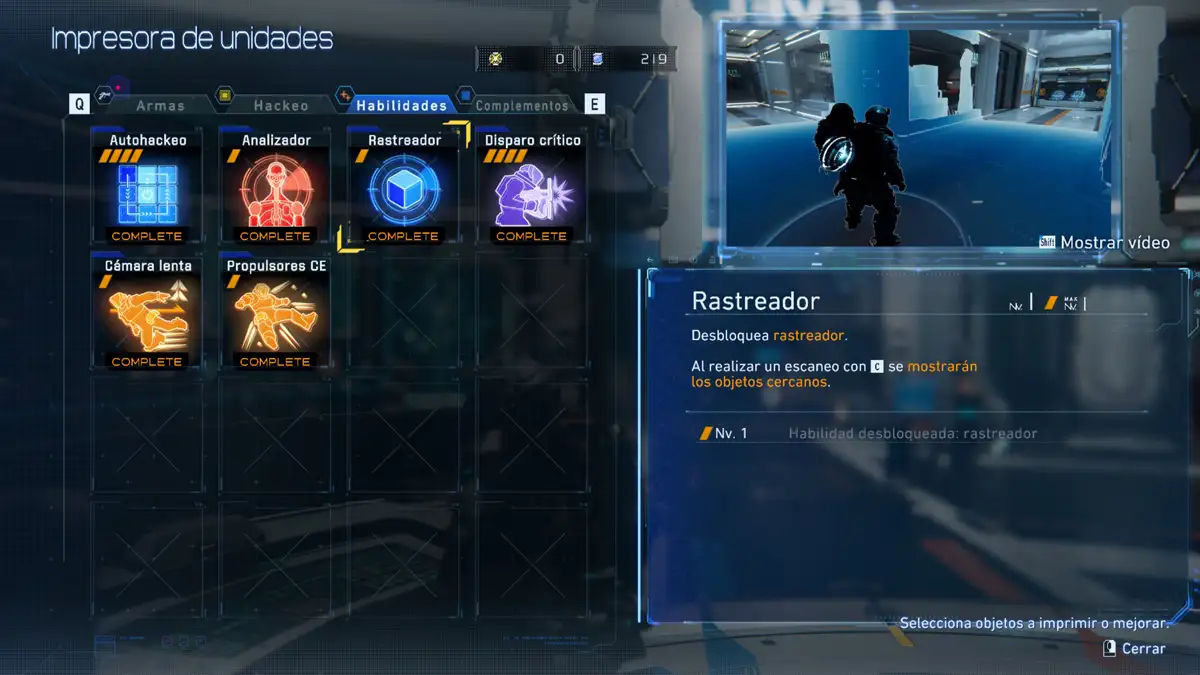 Mejor habilidad para comprar al principio en PRAGMATA