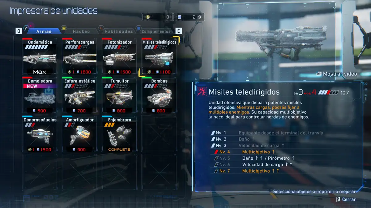 Misiles teledirigidos Pragmata