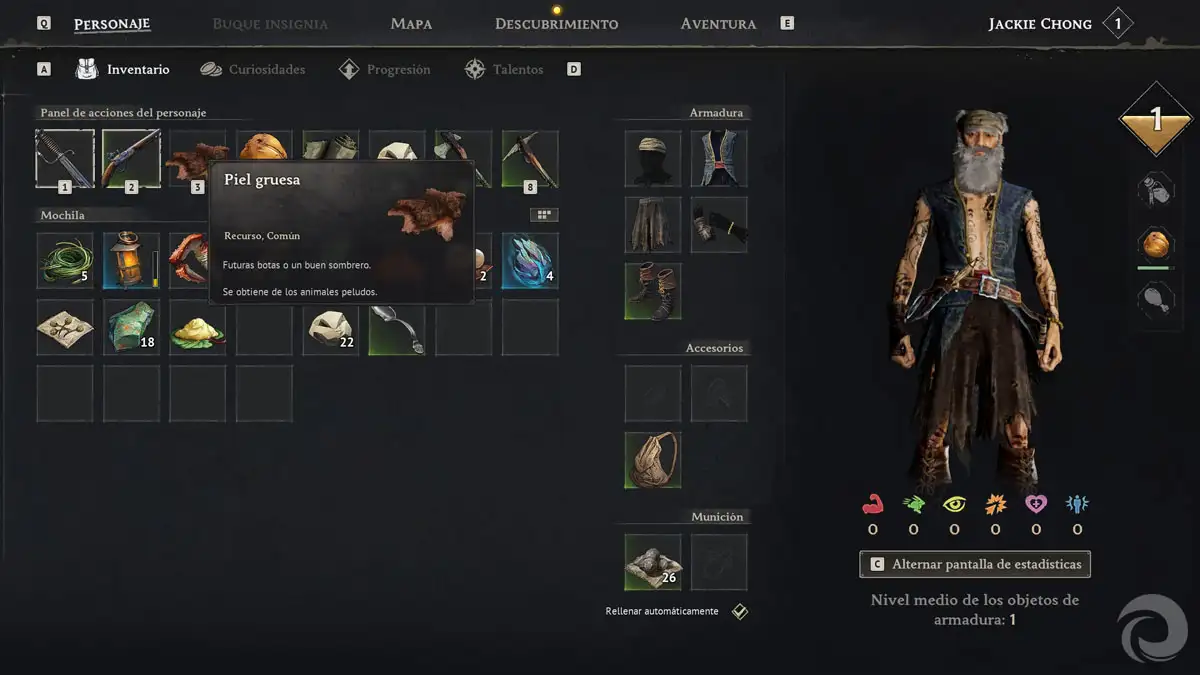 Por qué necesitas tanta Piel Gruesa en Windrose al principio