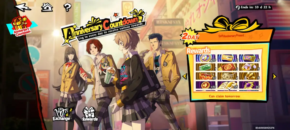 Todos los regalos de la actualización 4.0 de Persona 5 X