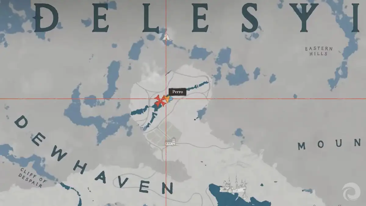 Cómo conseguir la Armadura del Cielo Ardiente en Crimson Desert 2 Guantes de cuero del cielo ardiente detrás de una cascada