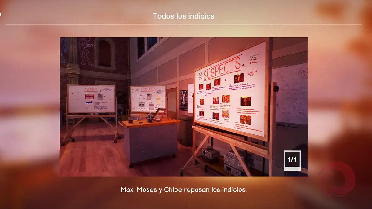 Dónde está la foto de "Todos los indicios" en Life is Strange: Reunion 1 Dónde está la foto de Todos los indicios en Life is Strange: Reunion