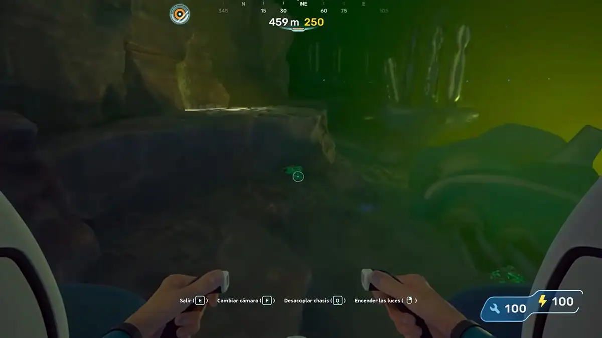 Cómo identificar los nodos de troilita en Subnautica 2