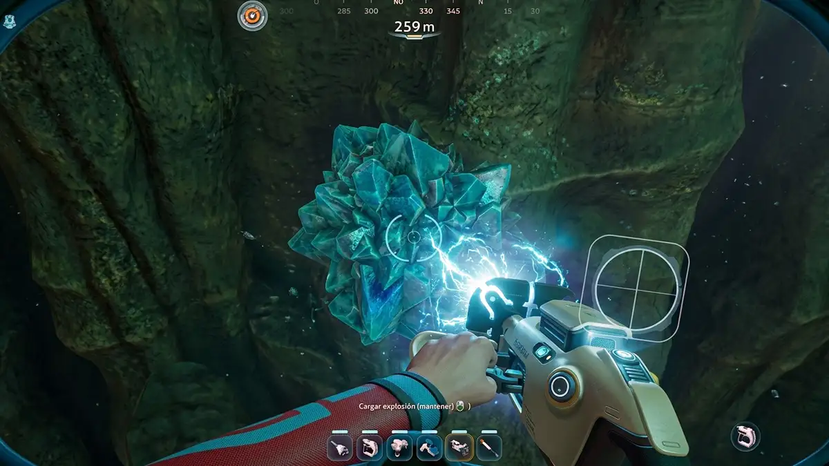 Mejores lugares para encontrar Celestita en Subnautica 2