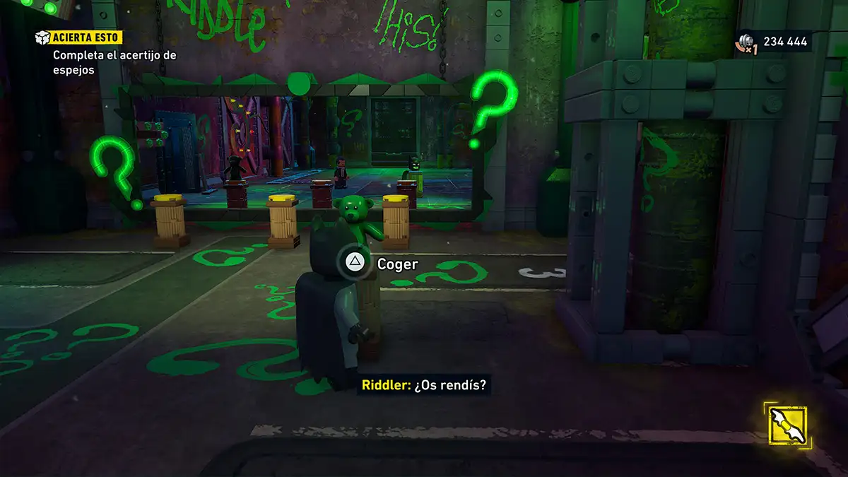 Cómo resolver el acertijo de espejos de Riddler en LEGO Batman: El legado del Caballero Oscuro 2 Cómo resolver el acertijo de espejos de Riddler en LEGO Batman