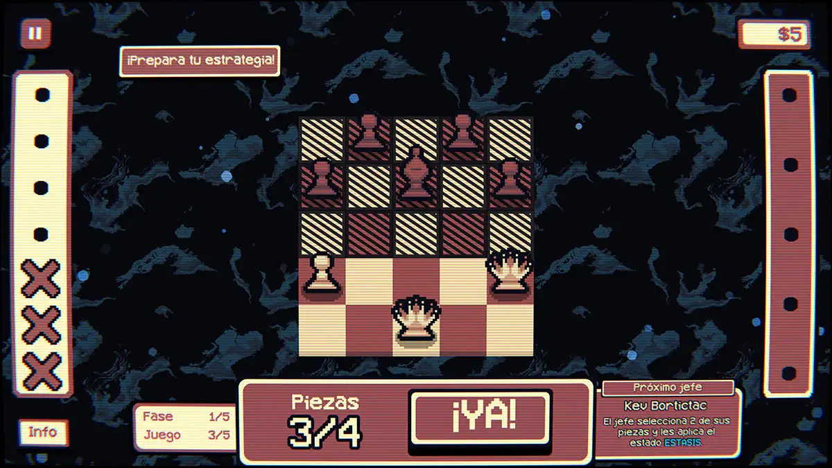 Análisis de Gambonanza: partidas de ajedrez tensas con un giro roguelike