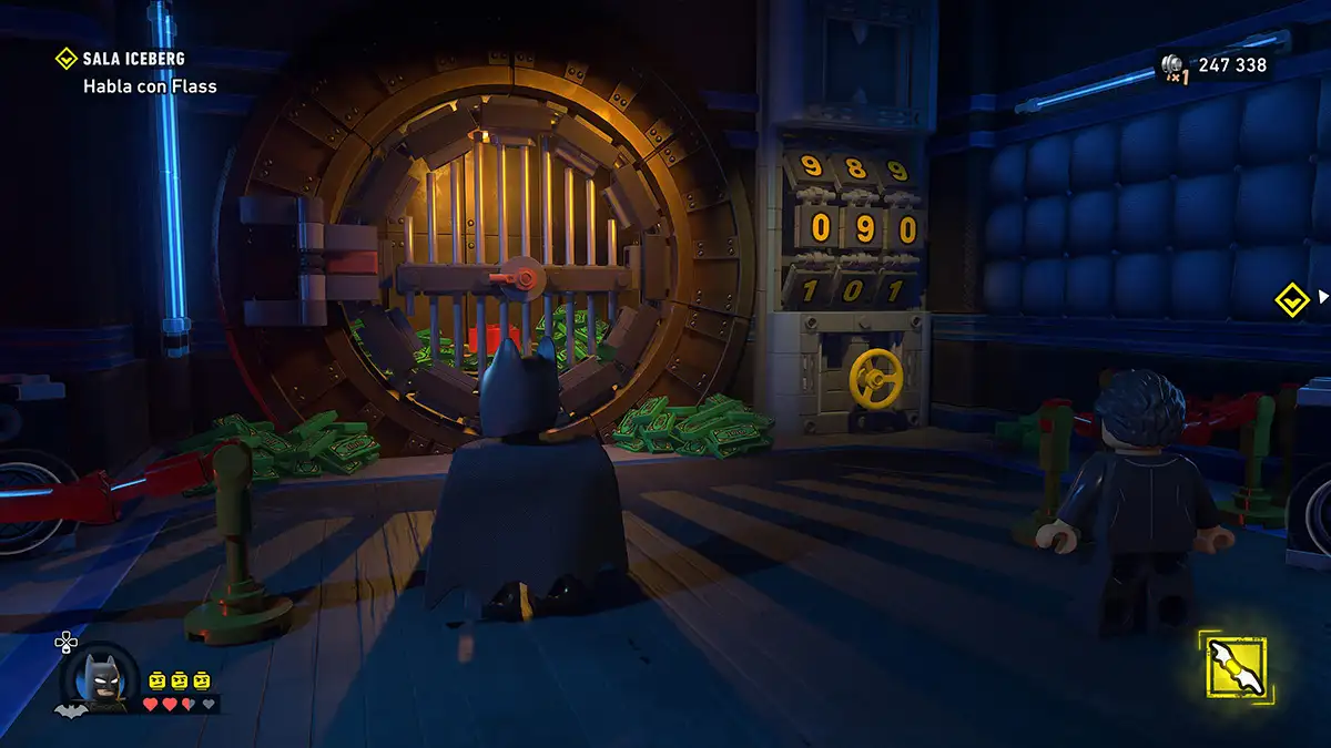 Cómo abrir la caja fuerte de la Sala Iceberg en LEGO Batman