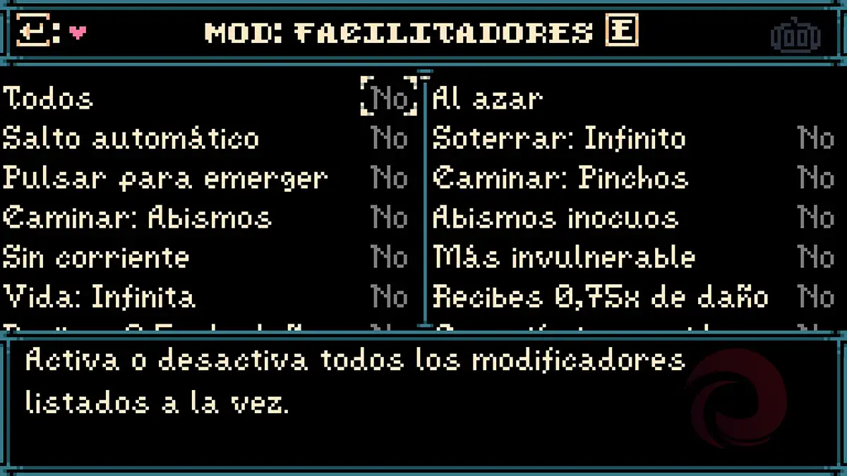 Cómo activar los modificadores en Mina the Hollower