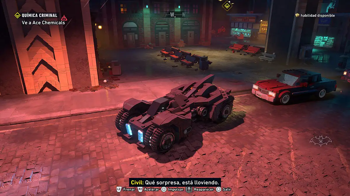 Cómo cambiar el Batmóvil en LEGO Batman: El legado del Caballero Oscuro