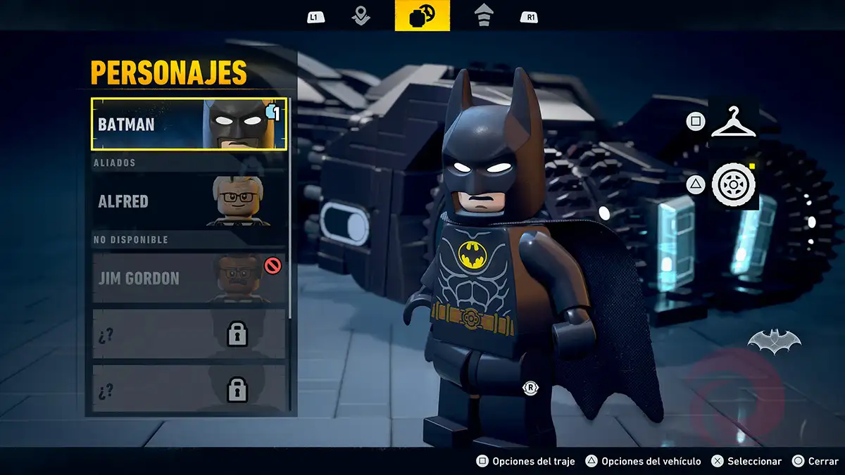 Cómo cambiar de traje en LEGO Batman: El legado del Caballero Oscuro